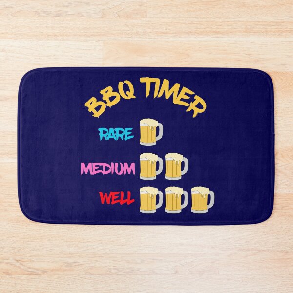 Item preview, barbecue meat lover grilling and smoking colourful timer with beers  designed and sold by champagnemoment.