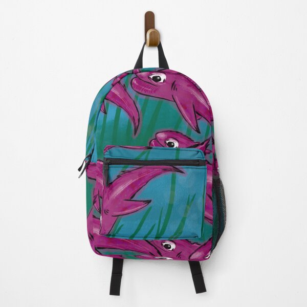 Item preview, Pink fish in the sea with plants and air bubbles, designed and sold by emm-j.