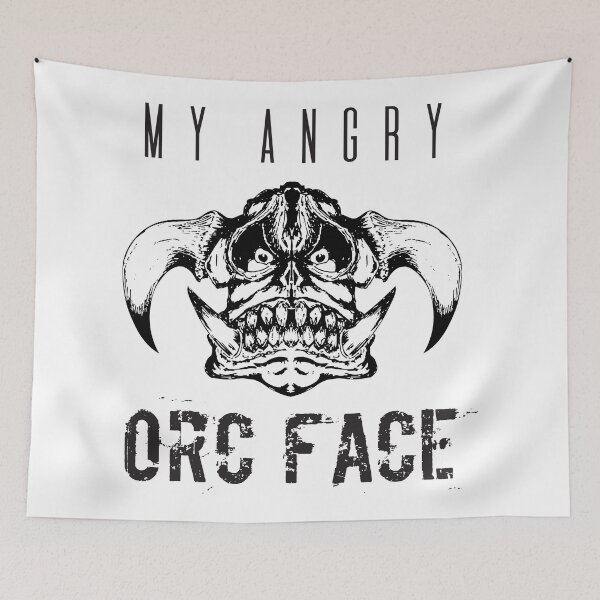 Item preview, My Angry Orc Face designed and sold by 4AllTimes.