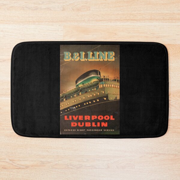 Item preview, retro classic Liverpool Dublin poster designed and sold by CorasPosters.