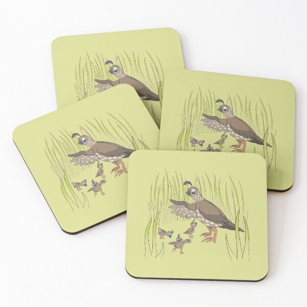 Item preview, Quail and Chicks in Grass designed and sold by hlafflin.