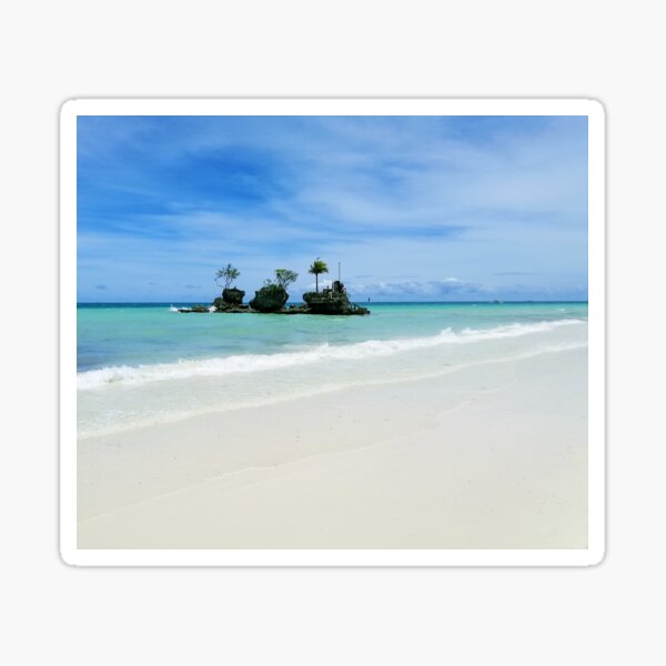 Boracay Beach Turquoise Water White Sand Sticker