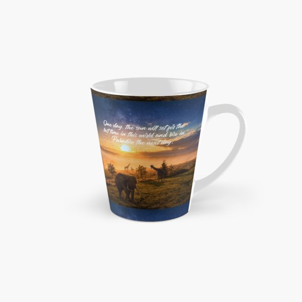 Lever du soleil au paradis Mug long