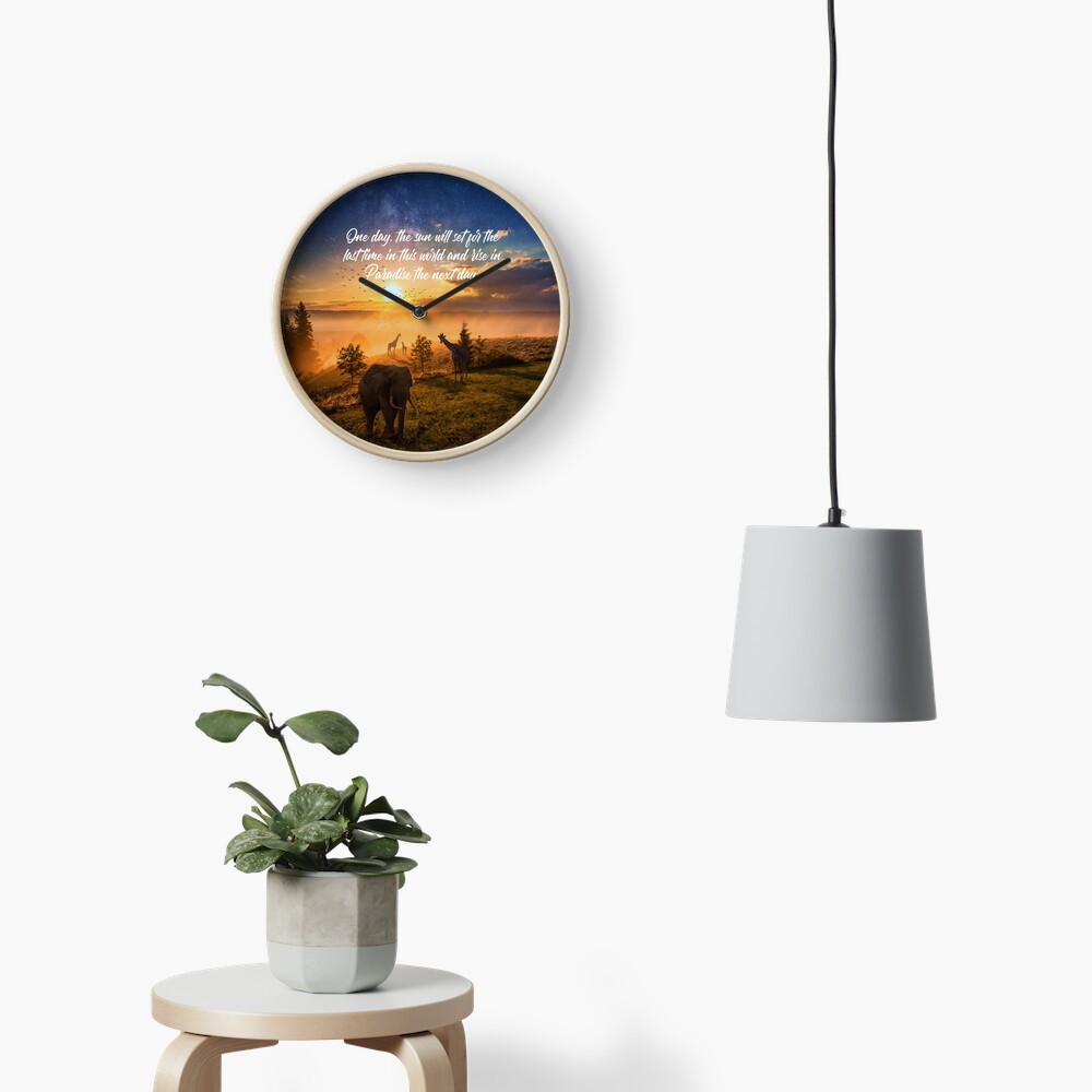 Sunrise In Paradise Clock