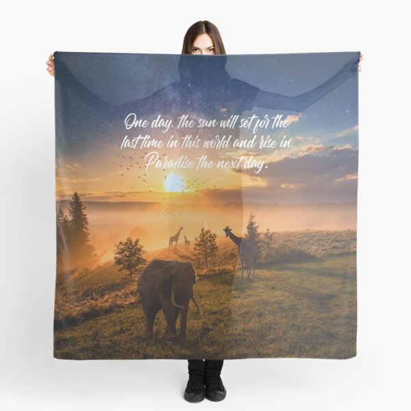 Vista previa del artículo con la obra «Amanecer en el paraíso», diseñado y vendido por Paper Bee Gift Shop.