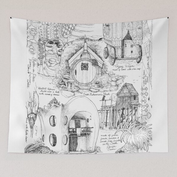 Item preview, 'Home' from the Shelter-in-Place Coloring Book designed and sold by glfd.