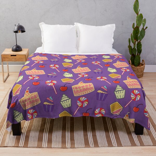 Item preview, Cake and Lollipop Pattern - Voilet designed and sold by simpleones.