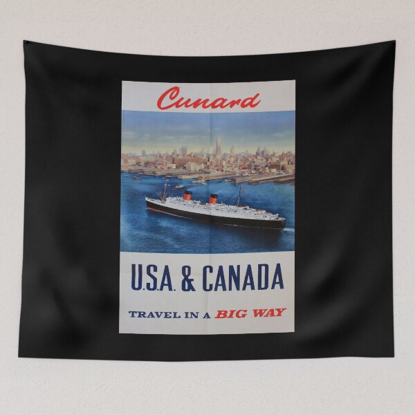 Item preview, retro classic Travel in A Big Way poster designed and sold by CorasPosters.