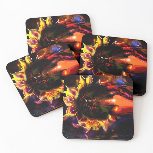 Item preview, SUN flower black hole sun dark star designed and sold by sandpaperdaisy.