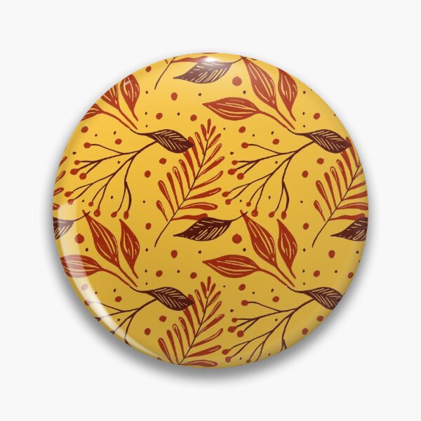 Aperçu de l'œuvre Motif de feuilles en jaune - humeur d'automne créée et vendue par HomeofPatterns.