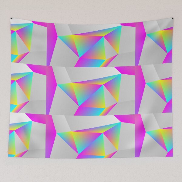 Item preview, Geometric Design - White and Psychedelic designed and sold by Obitez.