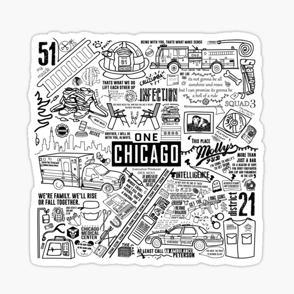 Vista previa del artículo con la obra «UN COLLAGE DE CHICAGO», diseñado y vendido por ellclark.
