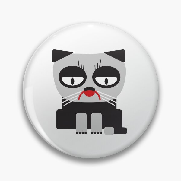 Item preview, cheerless grumpy looking cat designed and sold by close-up.biz.