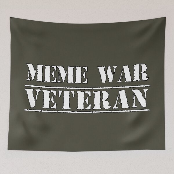 Artikelvorschau, MEME WAR VETERAN (auf Militärgrün) entworfen und verkauft von DotorEaon.