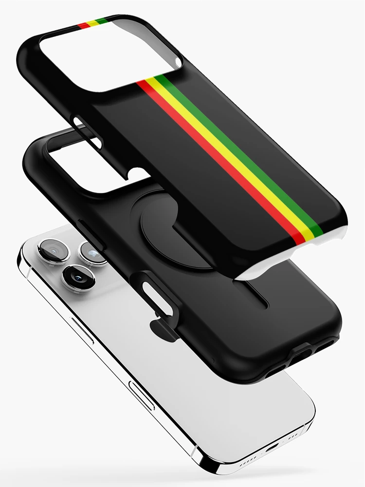 Thumbnail 2 of 4, iPhone Case, Rasta Stripe Rasta Color Pattern designed and sold by RastaColors.
