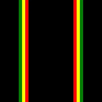Artwork thumbnail, Rasta Stripe Rasta Color Pattern by RastaColors