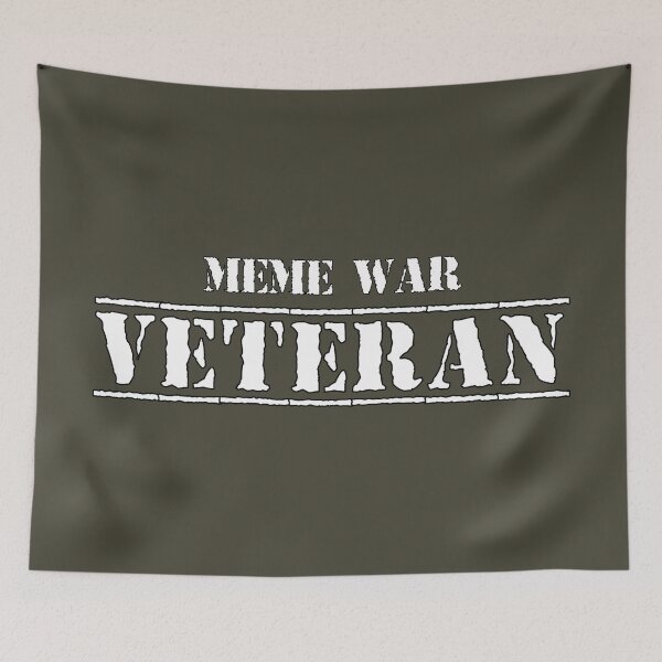 Artikelvorschau, MEME WAR VETERAN (2) (auf Militärgrün) entworfen und verkauft von DotorEaon.