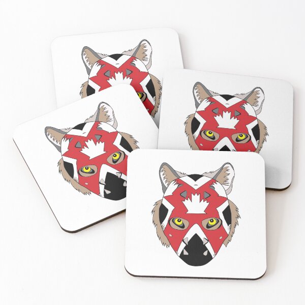 Item preview, Hockey - Wolf in Canadian Goalie Mask designed and sold by Eye on the Blueline.