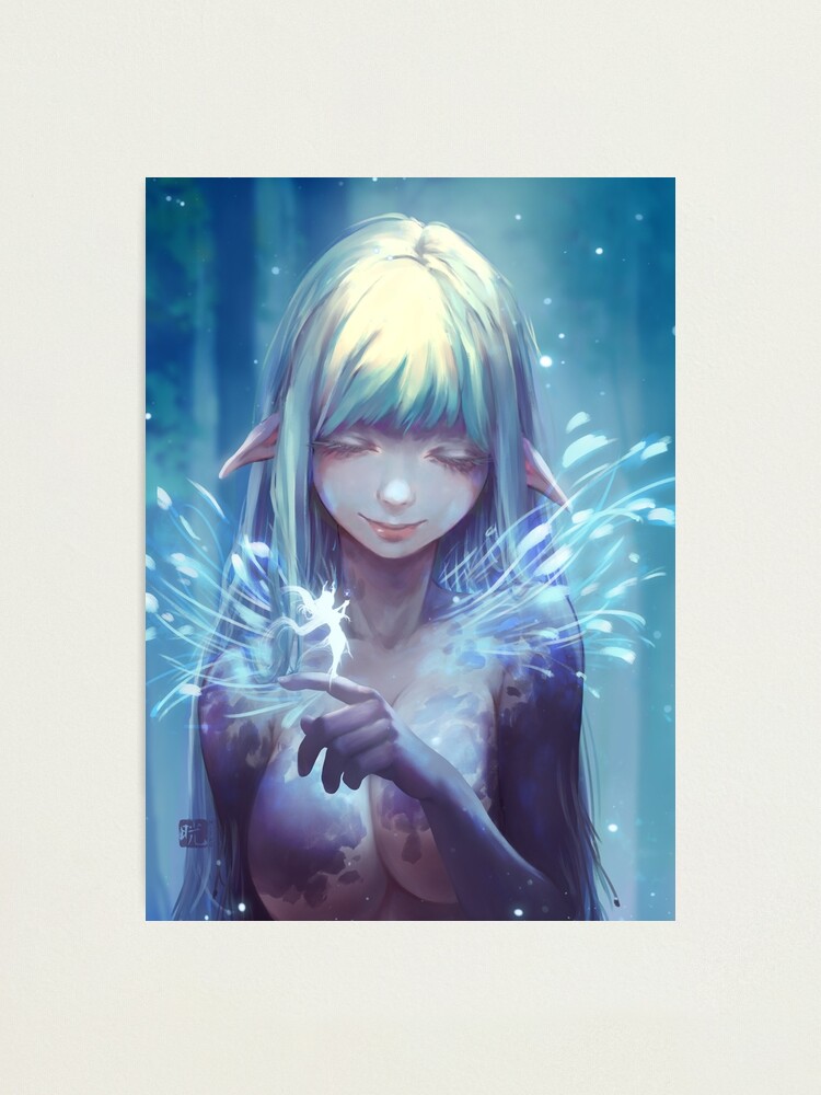 Alternate view of Aeyria speaks with fae Photographic Print