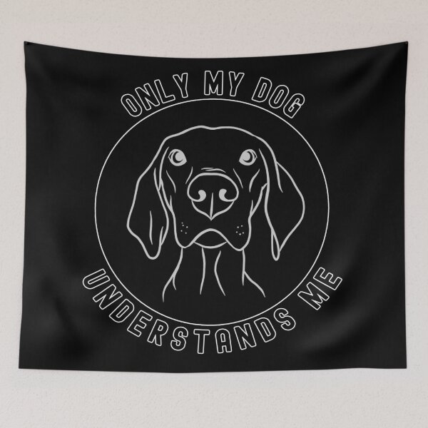 Item preview, Only My Dog Understands Me BW designed and sold by Coder-T.
