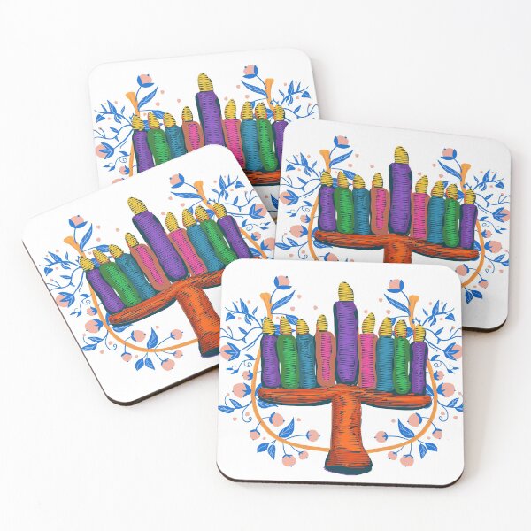 Item preview, Mazal Joy, Happy Hanukkah, Happy Hanukkah Face Mask, Happy Hanukkah Menorah, Jewish Gift, Happy Hanukkah Gift,  designed and sold by prteacool.