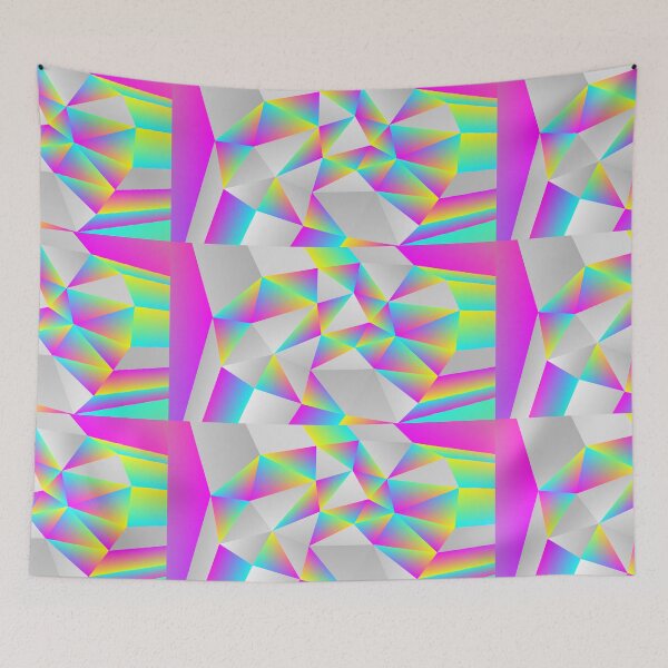 Item preview, Geometric Design - White and Psychedelic designed and sold by Obitez.
