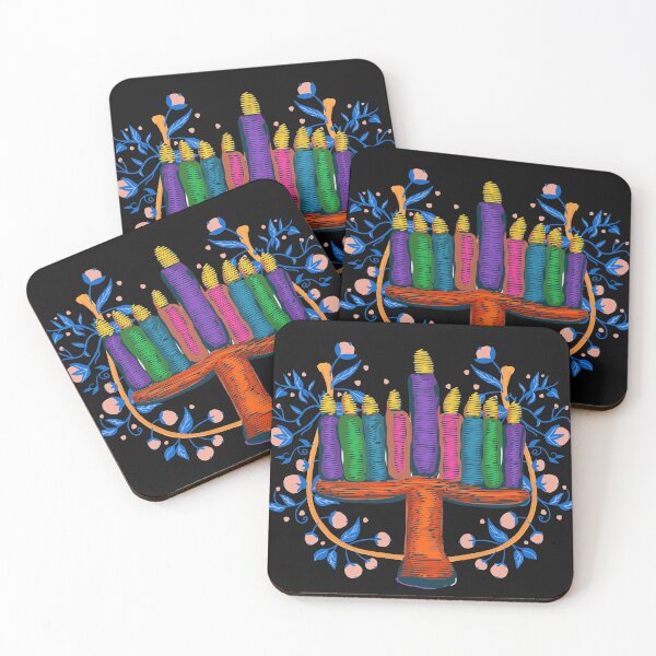Item preview, Mazal Joy, Happy Hanukkah, Happy Hanukkah Face Mask, Happy Hanukkah Menorah, Jewish Gift, Happy Hanukkah Gift,  designed and sold by prteacool.