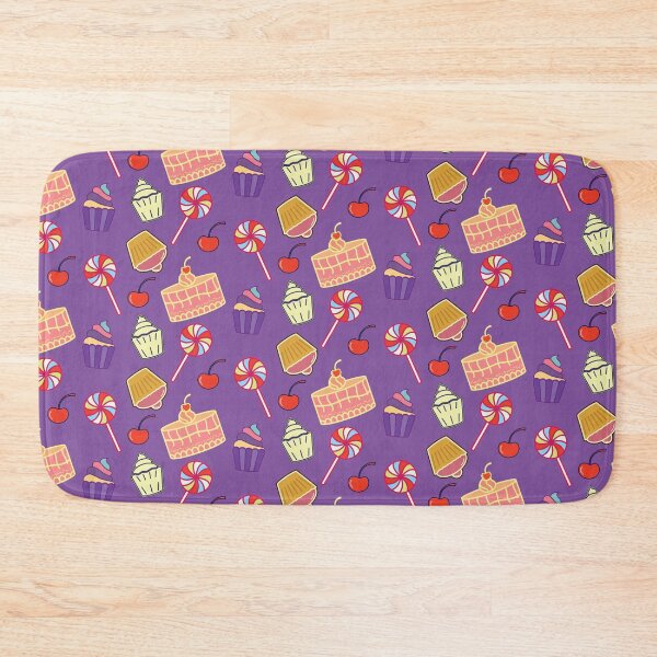 Item preview, Cake and Lollipop Pattern - Voilet designed and sold by simpleones.