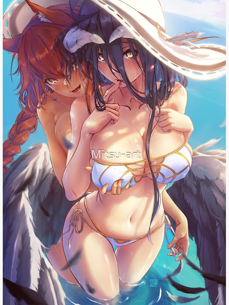 Overlord Albedo and Lupus Regina by Mitsu-art