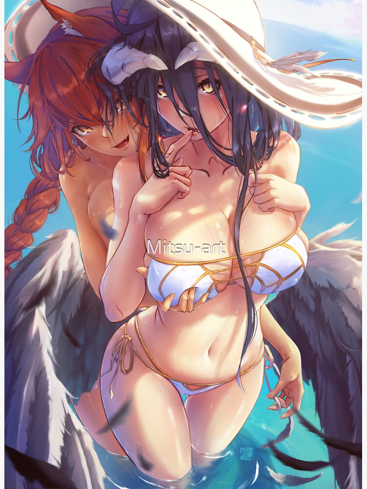 Overlord Albedo and Lupus Regina by Mitsu-art