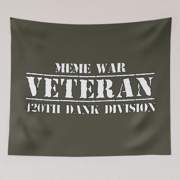 Artikelvorschau, MEME WAR VETERAN (5) (auf Militärgrün) entworfen und verkauft von DotorEaon.
