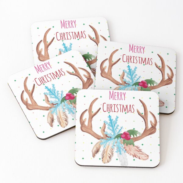 Item preview, merry christmas water color reindeer design designed and sold by Urbo Panda.