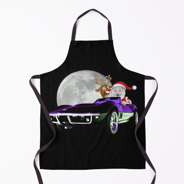 Artikelvorschau, Frohe Weihnachten Santa Claus und Rudolph In Vette entworfen und verkauft von MuscleCarTs.
