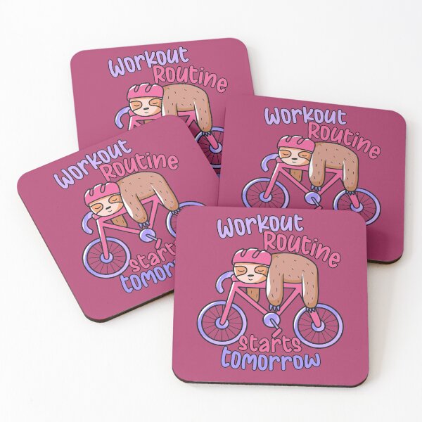 Item preview, Sloth Workout Routine Starts Tomorrow | Fun Drawing designed and sold by SLAG-Creative.