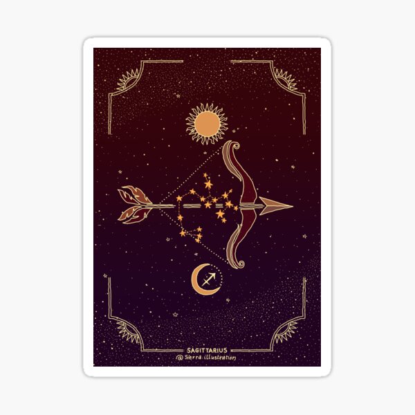 Item preview, sagittarius zodiac cosmic art designed and sold by sierratruong.
