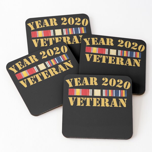 Item preview, Year 2020 Veteran with Iran Afghanistan War Ribbons - Black designed and sold by johnta17.