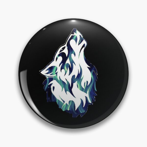 Item preview, howling blue flame wolf designed and sold by THE AMERICAN TEEVANGELIST.