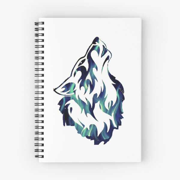 Item preview, howling blue flame wolf designed and sold by THE AMERICAN TEEVANGELIST.