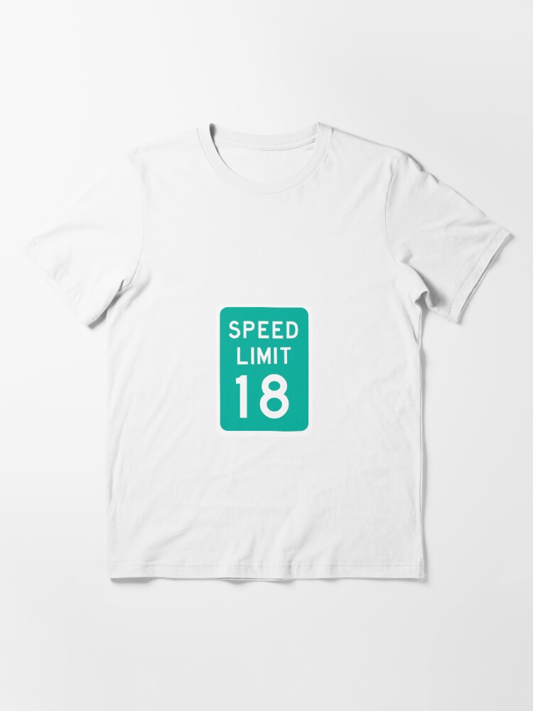 Speed Limit 18. Oxford. Archie Manning | Baseball ¾ Sleeve T-Shirt