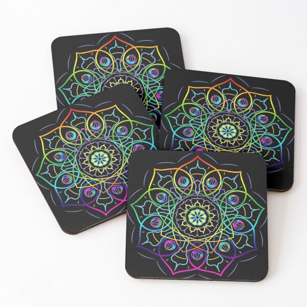 Item preview, rainbow mandala designed and sold by Looplk.