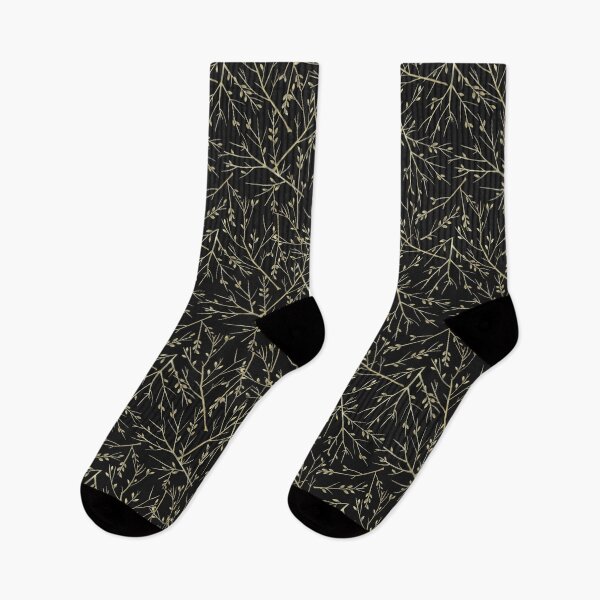 Item preview, Twigs and Leaves Pattern - Black designed and sold by simpleones.