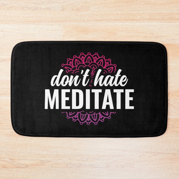 Item preview, Dont Hate Meditate Yoga and Meditation Quote - Red designed and sold by Arctique.