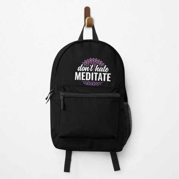 Item preview, Dont Hate Meditate Yoga and Meditation Quote - Pink designed and sold by Arctique.