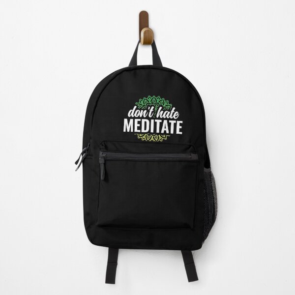 Item preview, Dont Hate Meditate Yoga and Meditation Quote - Green designed and sold by Arctique.