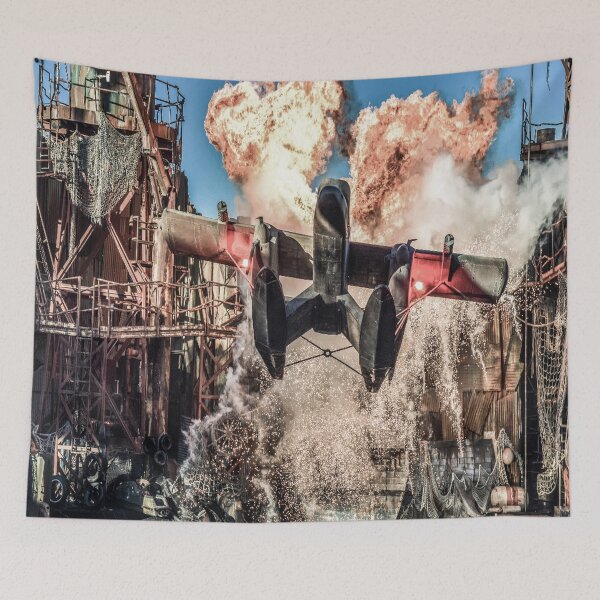 Item preview, Plane Bursting through Explosion. designed and sold by shirtdan.