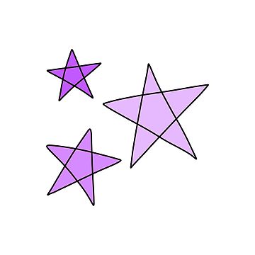 Three Purple Stars | Sticker