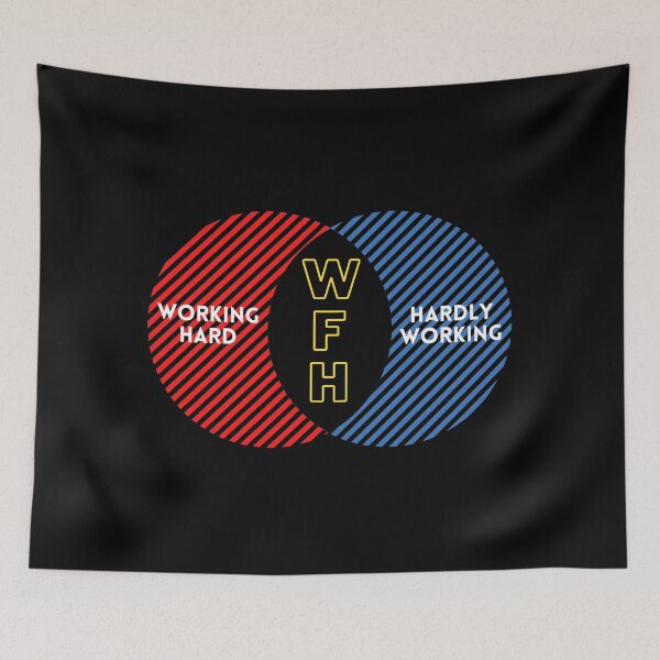 Item preview, Hardly Working - WFH designed and sold by nipsday.
