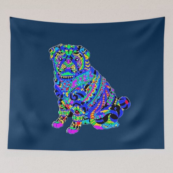 Item preview, neon jeweled pug designed and sold by THE AMERICAN TEEVANGELIST.