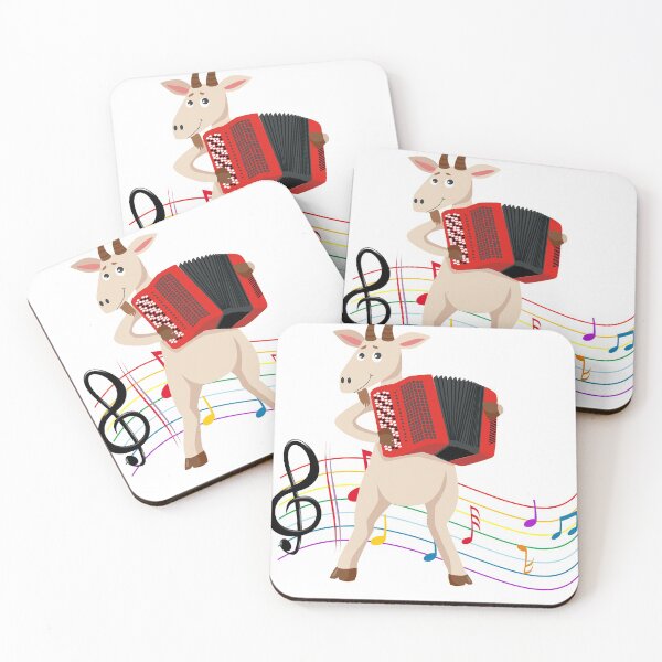 Item preview, goat playing accordion funny designed and sold by GulQari.