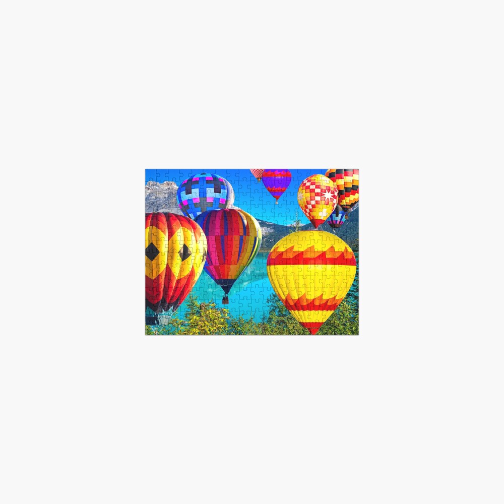 "Jigsaw Puzzle Hot Air Balloons Many Bright Colored Balloons 1000 piece jigsaw puzzle Adults ...
